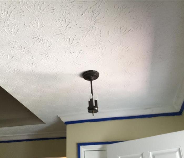ceiling with no smoke damage